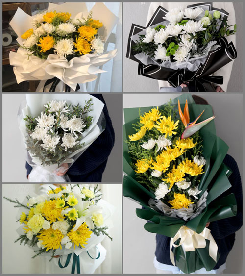 福建漳州平和县芦溪镇连城村白事花束代送